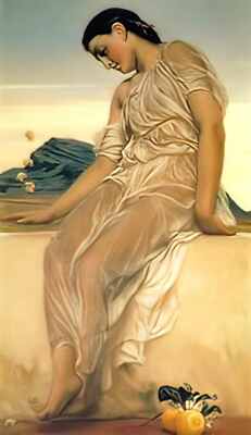 Frederic Leighton Foto A4 Knucklebones 1867