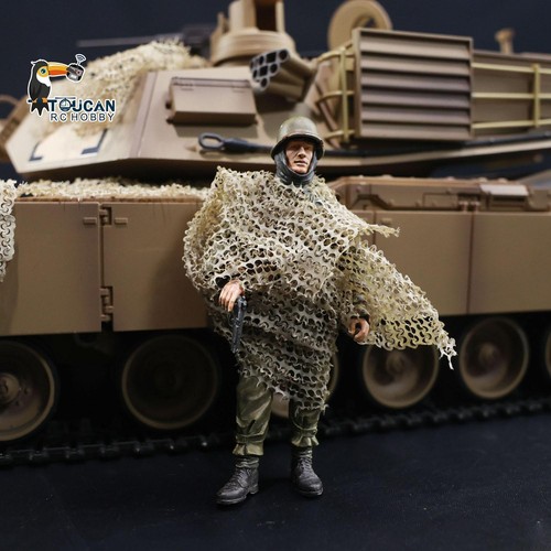 1/16 1/24 1/35 RC Military Tank Sherman German Soldier Camouflage Net A1 Model - Picture 9 of 10