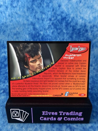 Tarjeta coleccionable Captain Scarlet ÚNICA no deportiva de Cards Inc. 2002 - Imagen 30 de 160