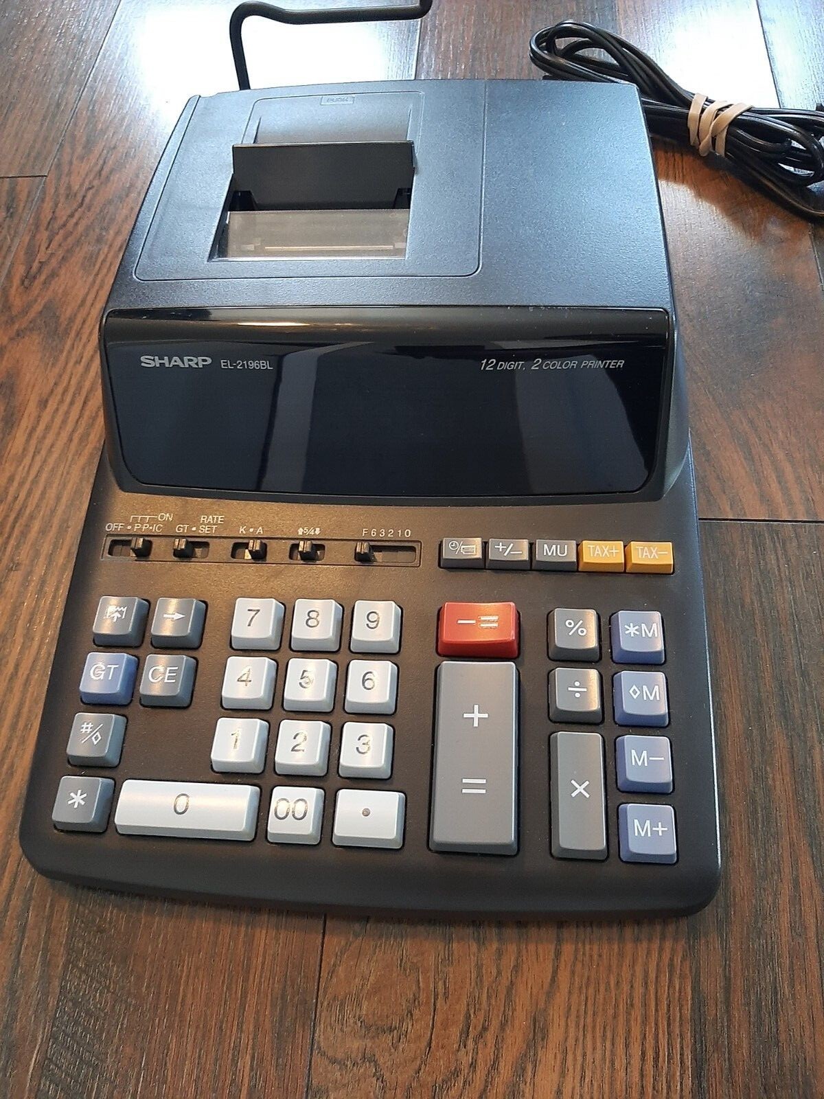 Sharp EL2196BL 12Digit Desktop Printing Calculator, Black eBay