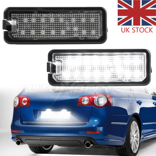 2Pc LED Number Plate Light Lamp Light Bulb For VW Golf MK4 MK5 MK6 MK7