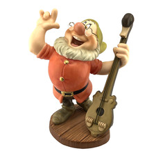 Disney WDCC Snow White & the 7 Dwarfs CHEERFUL LEADER Doc COA Signed Kent Melton