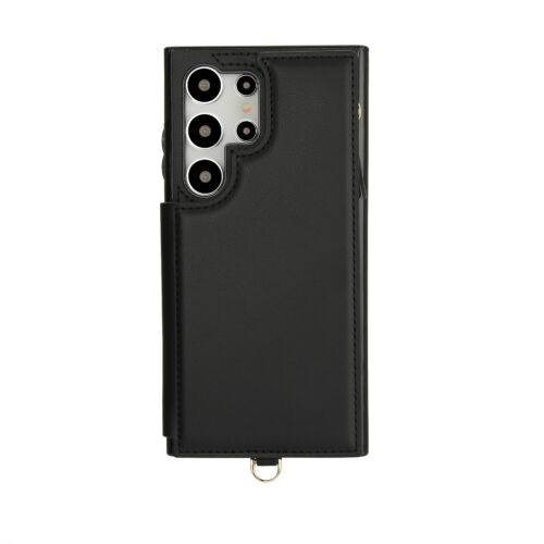 Leather Card Wallet Flip Case For Samsung S24 Ultra S23 S22 S21 Crossbody Strap - Picture 11 of 66