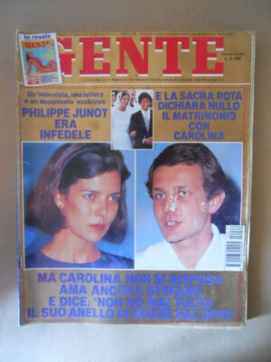 GENTE 29 1992 Carolina Monaco Martina Colombari Grab Alain Delon Rivera [M27-1]