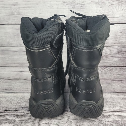 REEBOK Composite Toe Boots Womens 6.5 RB8874 Lace Up Black Leather Work - Picture 6 of 10
