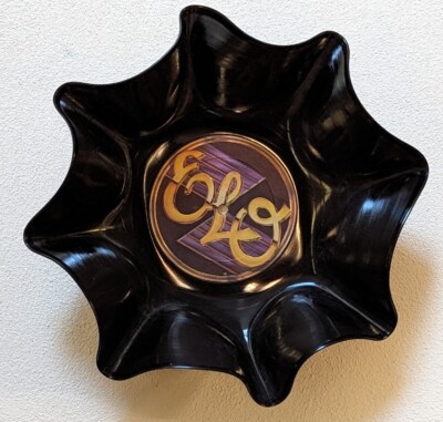 UNIQUE Recycled Record Bowl / ELO / Vintage Vinyl Album Electric Light Orchestra