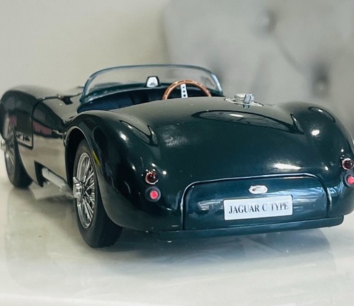 1951 Jaguar 120 C 1/18 Model Car Nice Heavy Diecast Racing Green Rare Autoart - Picture 15 of 15