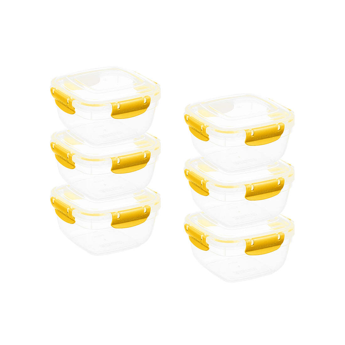 Superio Airtight Food Containers 30 oz Yellow 6