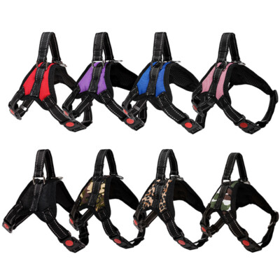 No Pull Dog Pet Harness Adjustable Control Vest Dogs Reflective XS S M L XL