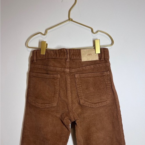 Zara corduroy brown pant flare leg girls size 9 - Picture 9 of 9