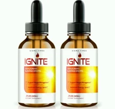 (2 Pack) Ignite Amazonian Sunrise Drops, Advanced Weight Loss and Fat Burning