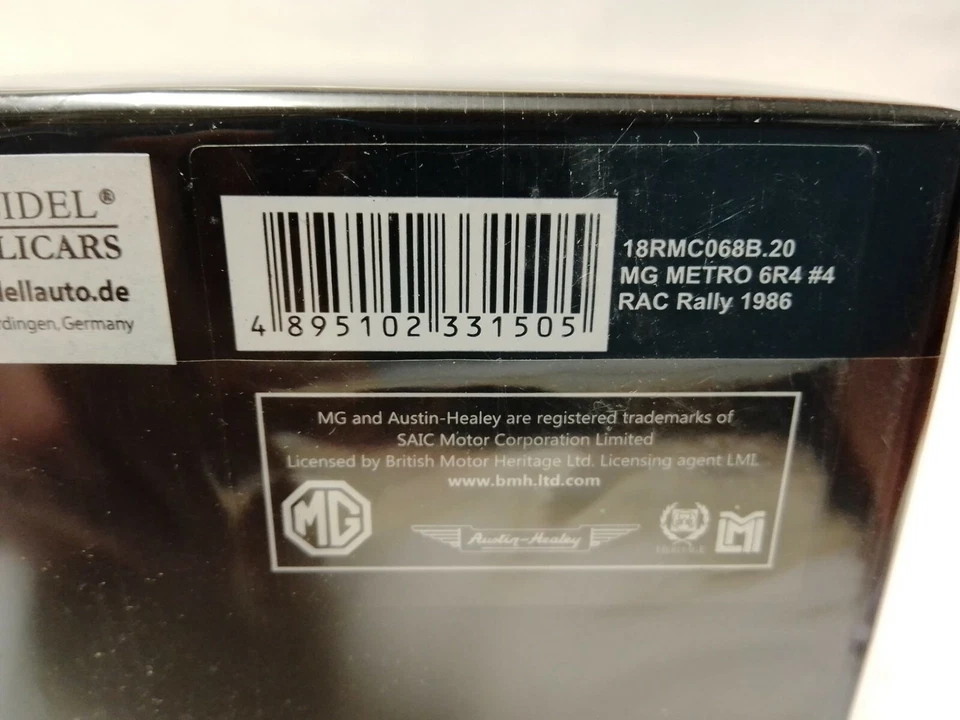 IXO MG Metro 6R4 #4 Pond Arthur RAC Rally 1986 1/18 18RMC068B - Immagine 3 di 3