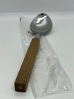 Quid Novi MONTEVERDE Light Brown Wood Texture Table Spoon # 140103 NEW 6 pc box