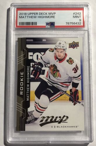 2018-19 Upper Deck RC MVP Rookies - Matthew Highmore - PSA 9 Mint