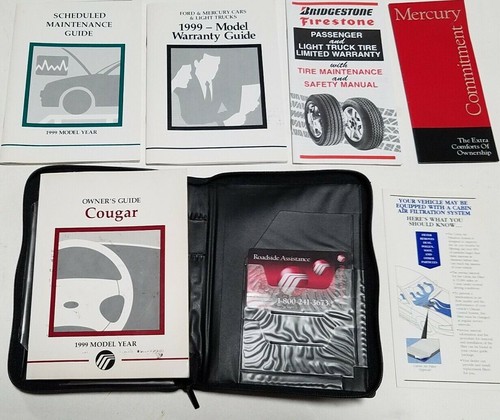 1999 Mercury Cougar OWNERS MANUAL with original inserts - Picture 2 of 4