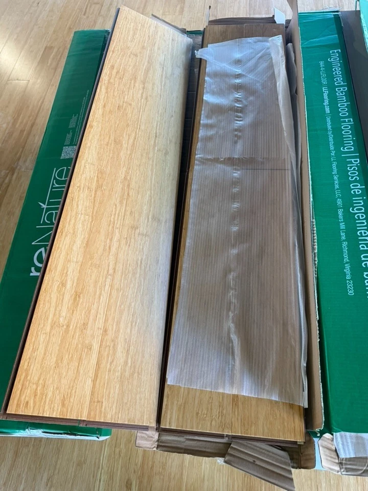 Suelos de madera de bambú de ingeniería Foto 3 de 4