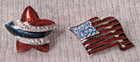 Swarovski Patriotic Pins