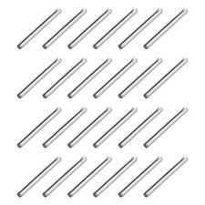 60Pcs Roll Pins 1/10 Inch(2.5mm) Dia. 1 Inch(25mm) Length Silver