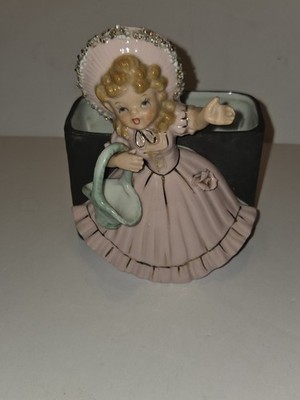 Vintage Speghetti Bonnet Girl Planter