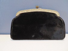 Vintage Velvet Garay Even bag with Rhinestone...