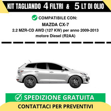 Tagliando per MAZDA CX-7 2.2 MZR-CD AWD 127 kw Diesel 2009-2013 - 5 Lt di oli...