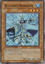Blizzard Warrior - HA01-EN002 - Super Rare - Unlimited Edition - Heavily Played 