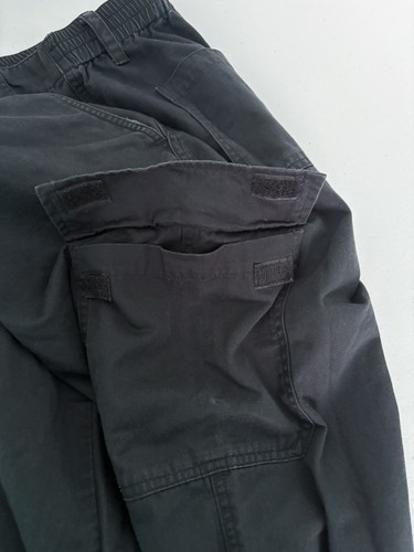 Empyre Pants Mens M Black Jogger Cargo Relaxed Fit Elastic Size L (34-35) - Picture 21 of 23