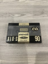Maxell High Bias XLII-S 90 Minute Type II Chrome Audio Cassette Blank Tape NEW