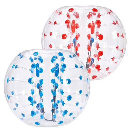 Uimoso 2 x 1,5m Bumper Ball Bubble Soccer Zorb Aufblasbarer Stoßball Blau + Rot - Bild 12 von 12