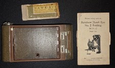 Vintage 1930s Kodak No 2 Folding Rainbow Hawkeye Model C Camera UNTESTED