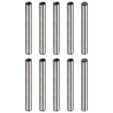 M4 Internal Thread Dowel Pin 10pcs 6x40mm Chamfering Flat Carbon Steel Pin