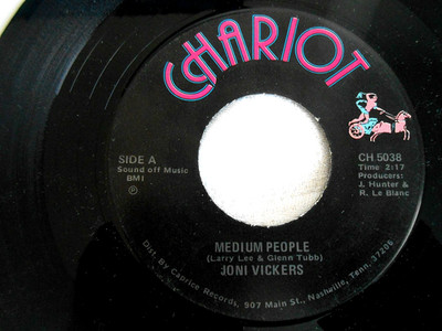 JONI VICKERS Medium People 45 Chariot CH 5038 UNKNOWN SOUL COUNTRY FUNKY Hear!