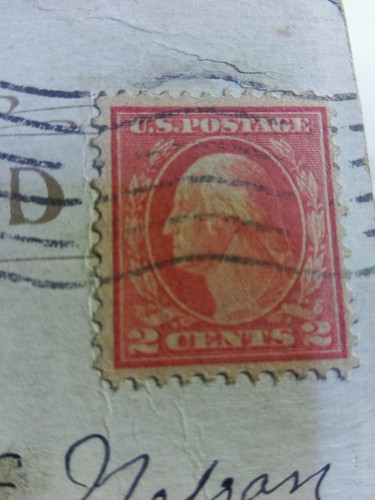 US Scott#519 1917 2 cent George Washington, carmine, perf 11 - Picture 5 of 12