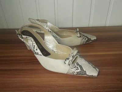 Chaussure escarpin talon haut Peter Kaiser daim tout cuir beige 6uk 39.5 - Photo 1/4