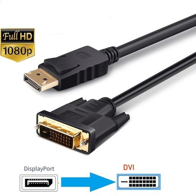 DisplayPort to DVI Cable 1080P DisplayPort DP to DVI Cable DP to DVI Video Cable