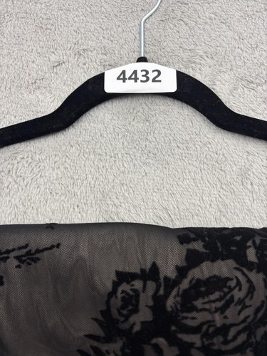 NWT Dolls Kill Widow Velvet Burnout Maxi Slit Dress Womens S Black Floral Gothic - Picture 14 of 14