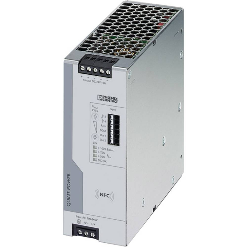 Alimentation rail DIN Phoenix Contact QUINT4-PS/1AC/24DC/10 de haute précision