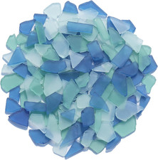 Sea Glass for Crafts - 34Oz Frosted Seaglass Pieces - Vase Filler and Aquarium O