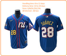 Men's  Arizona Diamondbacks #28 Eugenio Suárez Player Cool Base -All Sittched*