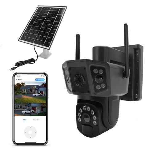 Security Camera Dual Lens Camera 355° Rotation 90° Tilt Low Power Consumption - Picture 20 of 24