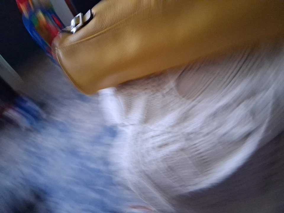 Bolso de mano American Living vintage de cuero amarillo brillante Foto 4 de 4