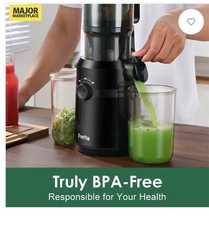 Cold Press Juicer Self-Feeding 200W Masticating – Black