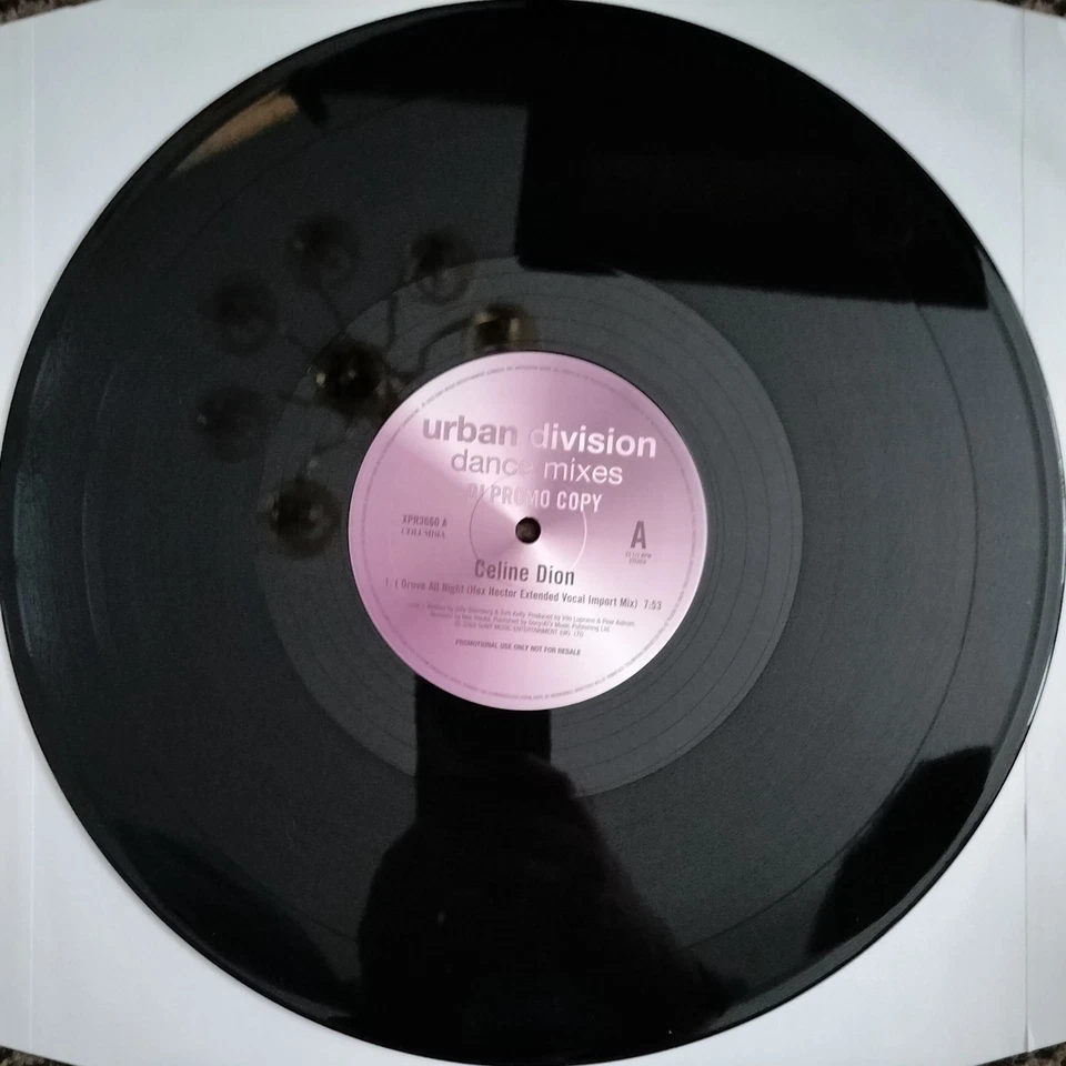 Celine Dion-I Drove All Night (Hex Hector) 12" vinyl 33rpm DJ promo unplayed - Image 3 of 4