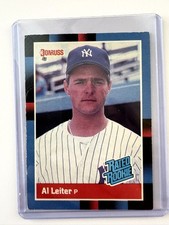 1988 Donruss #43 Al Leiter Rated Rookie Yankees RC – Vintage Baseball Card. rookie card picture