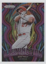 2022 Panini Prizm Illumination Purple Prizm Mike Trout #IL-10 05k6