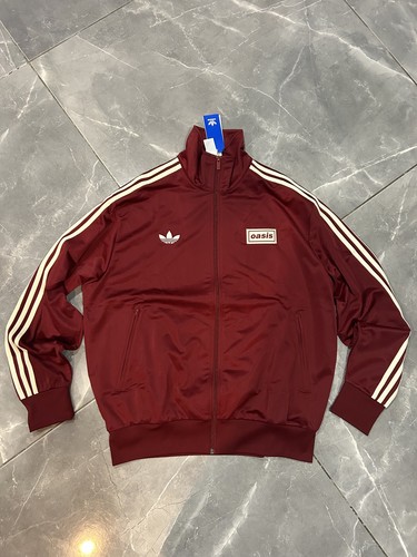 Adidas Oasis Tour Firebird Track Top Noble Maroon Medium nuove di zecca