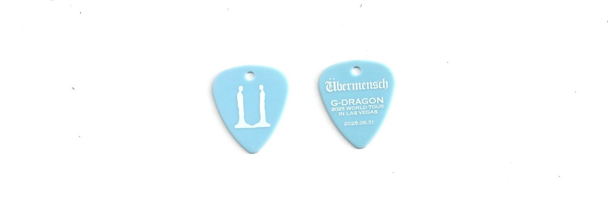 G-Dragon Ubermensch World Tour 2025 Guitar Pick Las Vegas | eBay