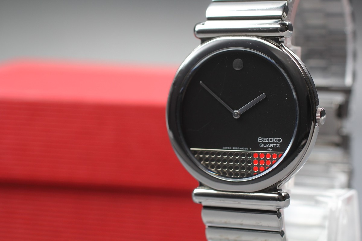 ヴィンテージ SEIKO 2P20 ローマン文字盤 オクタゴン 1985年 Vintage 1986 N MINT Seiko 2P20-0079 Black Quartz Womens Ladies