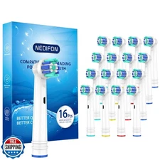 Replacement Toothbrush Heads for Oral B Braun(Individually Packaged),16 Pack 