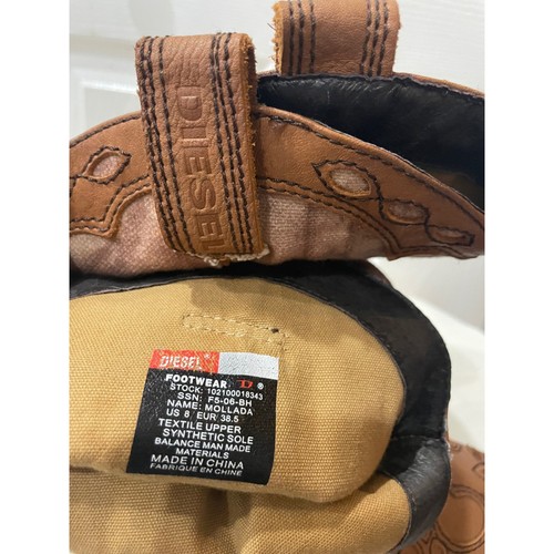 DIESEL STIEFEL LEDER/CANVAS WESTERN COWBOY BOHO CHIC GRUNGE GR. 8 VINTAGE RAR - Bild 8 von 24